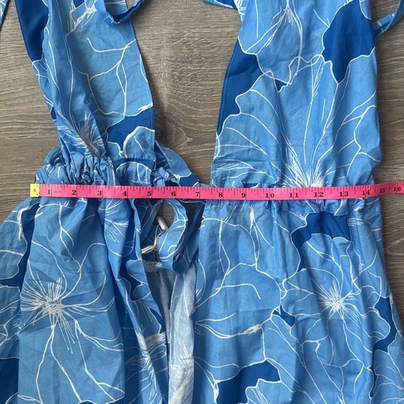 NEW MILLY Cabana Dominique Waterlily Maxi Dress/Cover Up M/L - Picture 9 of 12